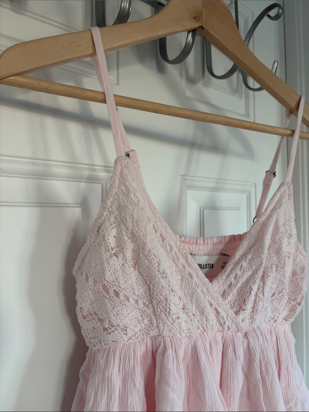 baby pink hollister babydoll top - Picture 2 of 4